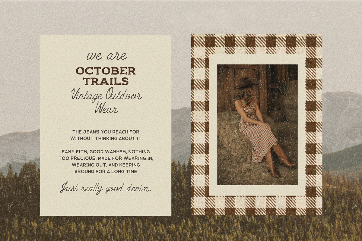 Rustic Handwritten Western Font Trio, a Handwritten Font by Laras Wonderland (Photo 8 of 11)