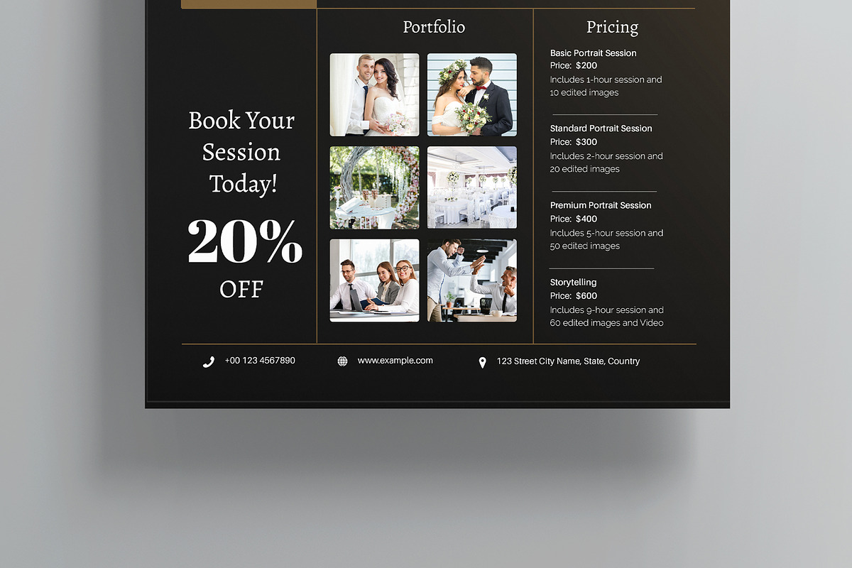 Photography Flyers Template, a Flyer Template by MightyDesign (Photo 5 of 8)