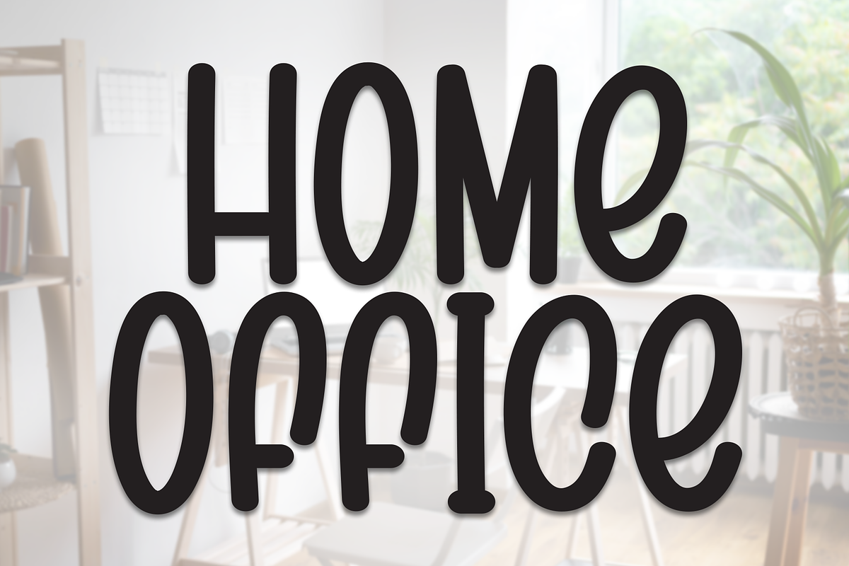 Home Office | Script Font, a Script Font by Scratchones (Photo 1 of 8)