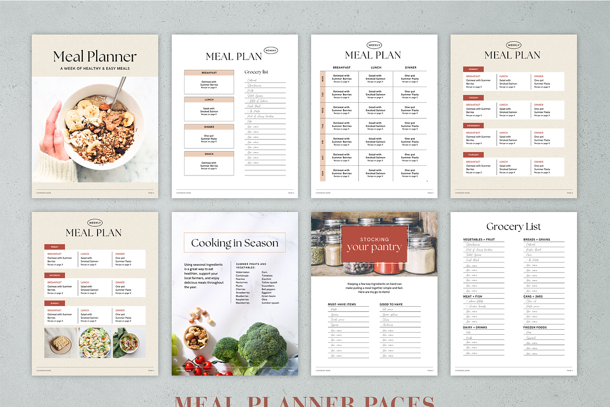 Canva Recipe Book Template, a Marketing Template by Rose & Co. (Photo 6 of 8)