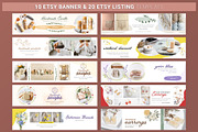 ETSY Shop Kit Canva - Floral, a Templates & Theme by illycreative (Thumbnail 3 of 10)