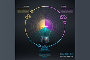 [40%OFF] Colorful Bulb with Icon 6