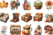 Watercolor Autumn Sublimation, an Illustration by Designking (Thumbnail 2 of 4)
