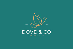 Dove Bird Logo Wellness Charity, a Branding & Logo Template by Signatoro