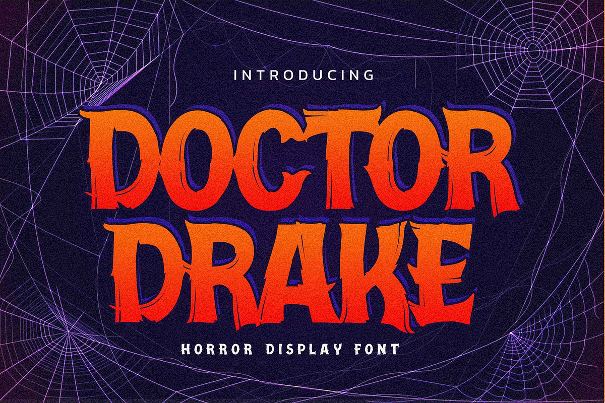Doctor Drake - Horror Display Font, a Font by Gassstype (Photo 1 of 8)
