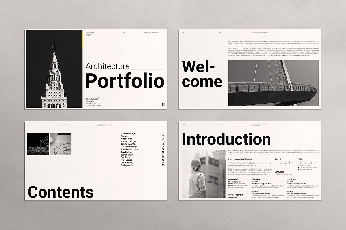 Architecture Portfolio Presentation, a Presentation Template by E-Type (Photo 2 of 6)