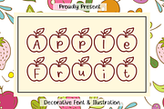Apple Fruit Font Duo, a Font by Aisyah (Thumbnail 1 of 6)