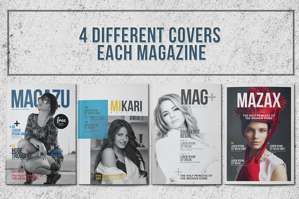 Indesign Magazine Template #3, a Magazine Template by spidergraph (Photo 2 of 5)