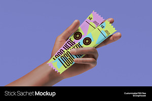 Stick Sachet Mockup, a Packaging Mockup by graphicook