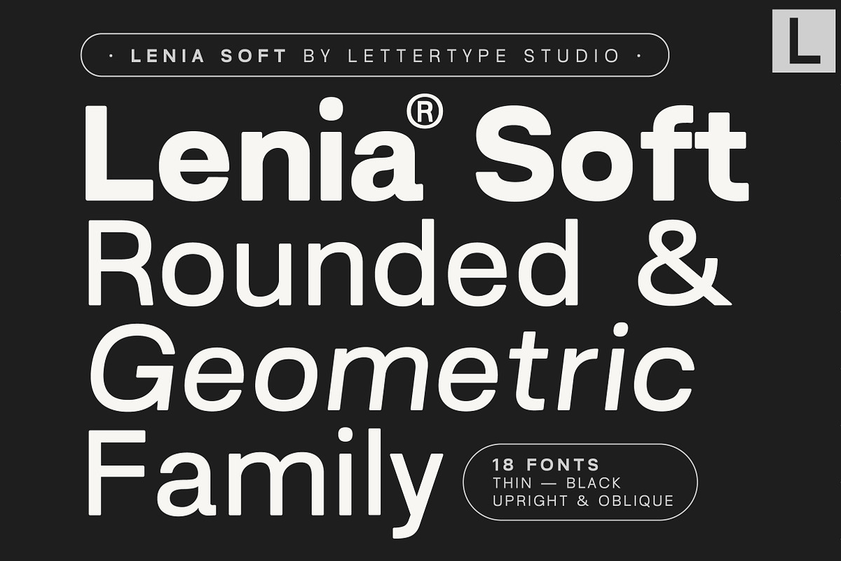 Lenia Soft | Intro 60% OFF, a Sans Serif Font by Lettertype Studio (Photo 1 of 15)