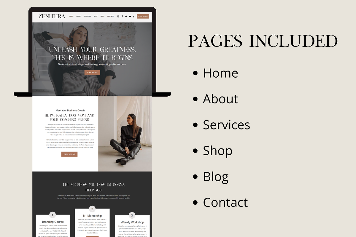 Business Coach Wix Website Template preview 2
