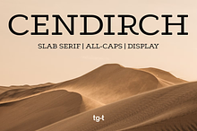 Cendrich - Slab Serif Font