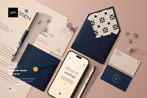 Gold Foil Branding Mockup Kit