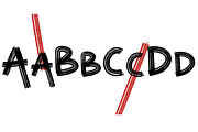 Aries Streaks Typeface, a Font by Rachel McBride Creative (Thumbnail 4 of 8)