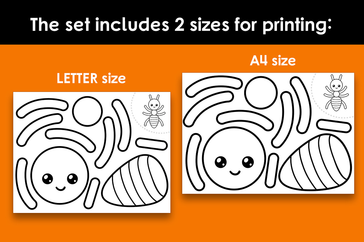 Cut and Glue Animals Worksheets, an Education Illustration by Ksenya Savva (Photo 5 of 6)