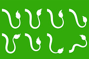 Stylized Tail Silhouette Pack, an Object Graphic by Artonix (Thumbnail 2 of 3)