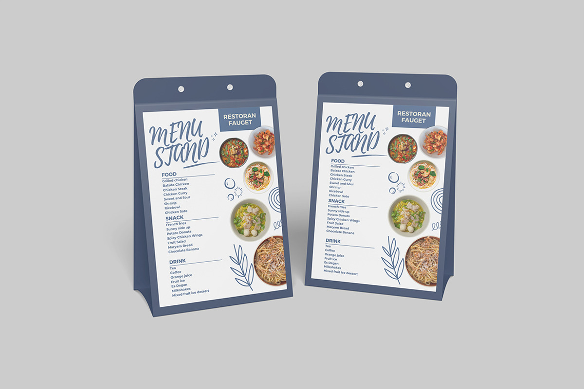 Menu Stand Mockup, a Product Mockup by DxSLEX (Photo 3 of 5)
