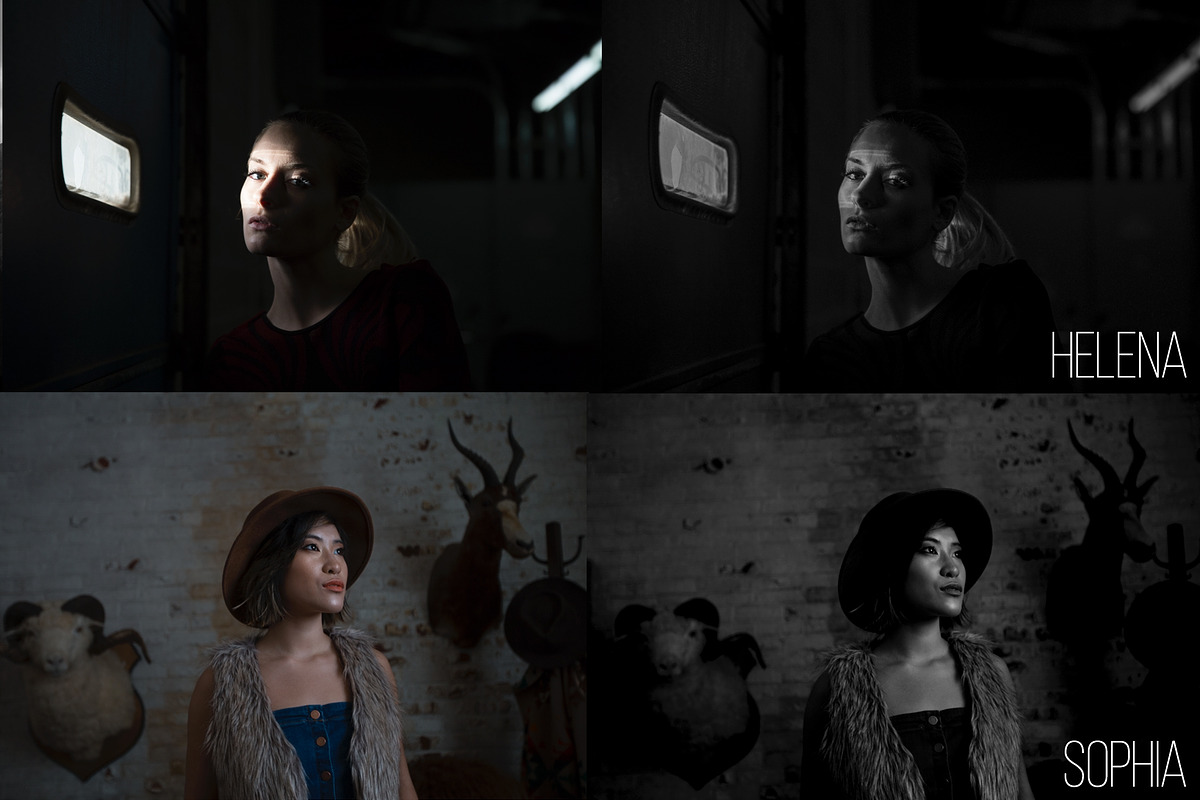 Film B&W Lightroom CC Presets, an Action Add-On by Gradivis (Photo 3 of 3)