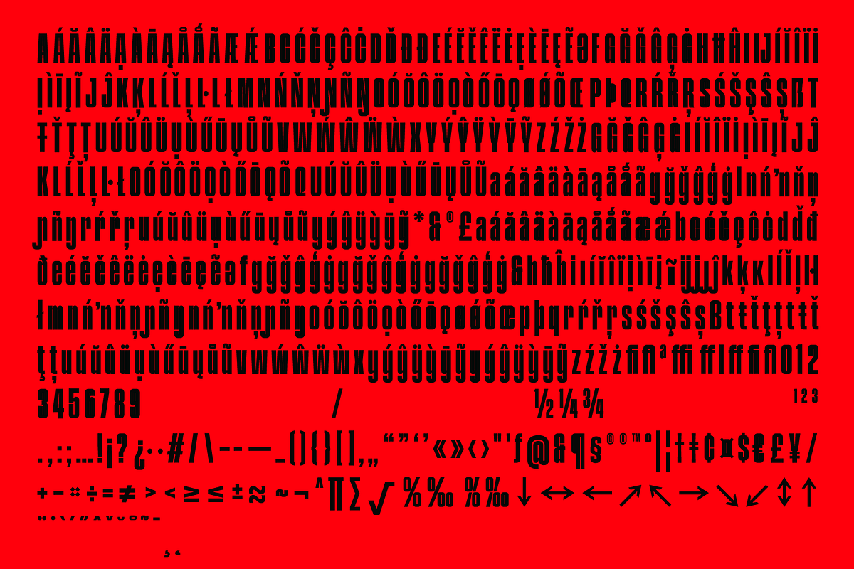 FBS Machro - Condensed Typeface, a Sans Serif Font by Febspace Studio (Photo 15 of 16)