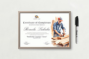 Carpenter Training Certificate, a Stationery Template by DesignDevisers (Thumbnail 5 of 10)