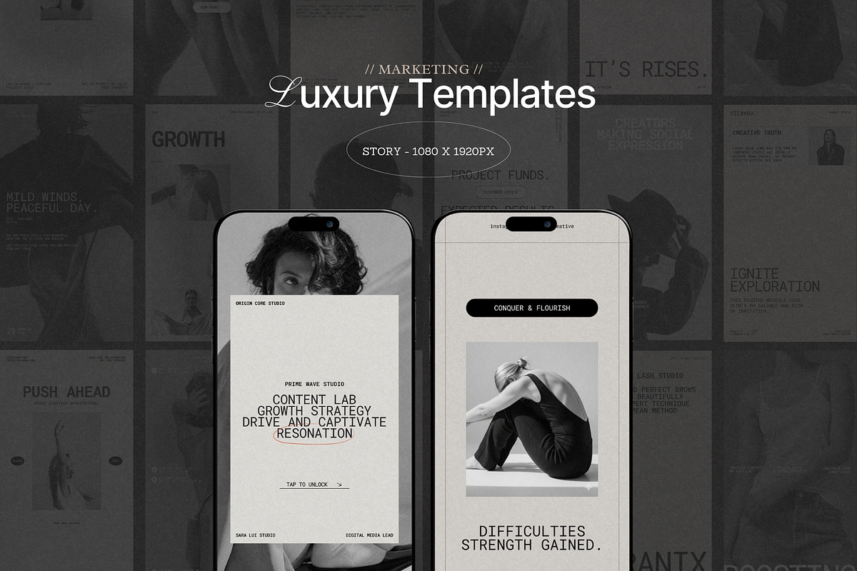 Marketing Instagram Story Canva Kit, a Social Media Template by Pixel Grid (Photo 2 of 8)