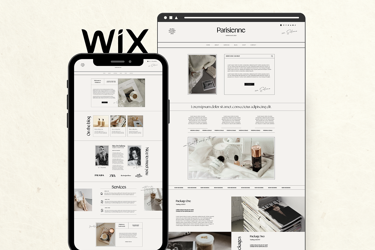 Wix Website Template Small Business, a Wix Template by Branding Babe Co. (Photo 1 of 10)
