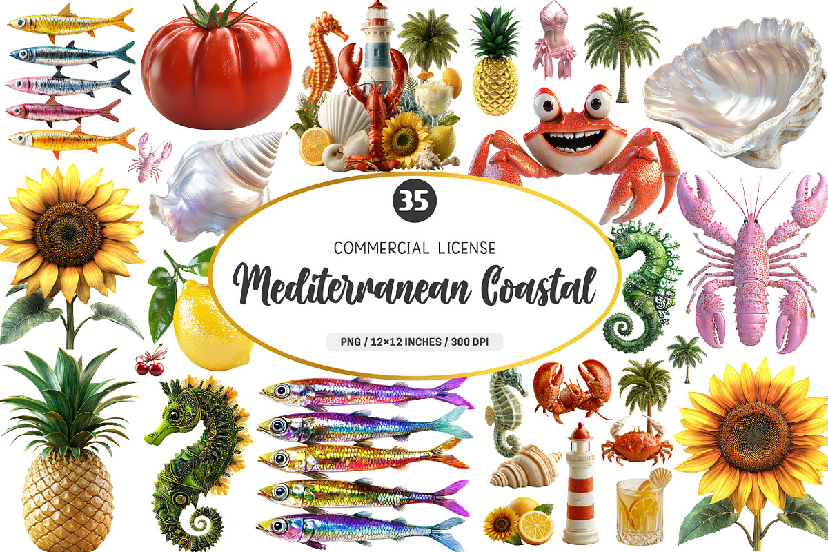 Mediterranean Coastal Clipart Png, a Transportation Illustration by SinaCreation (Photo 1 of 9)