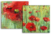 Poppy field expressionist textures, a Texture Graphic by Floralis (Thumbnail 3 of 4)