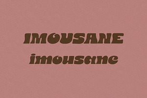 Imousane Typeface