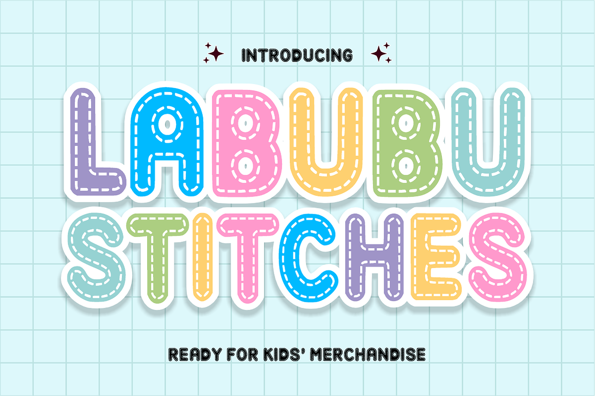 Disney Stitches – Stitched Font, a Sans Serif Font by KiddoGlyphs Studio (Photo 3 of 5)