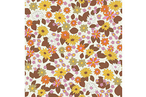 Seamless floral pattern with