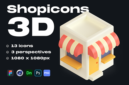 3D Shopping Icon Pack - Shopicons