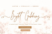 Bright Gabbemy Cyrillic Greek Font, a Script Font by IraDvilyuk (Thumbnail 1 of 15)