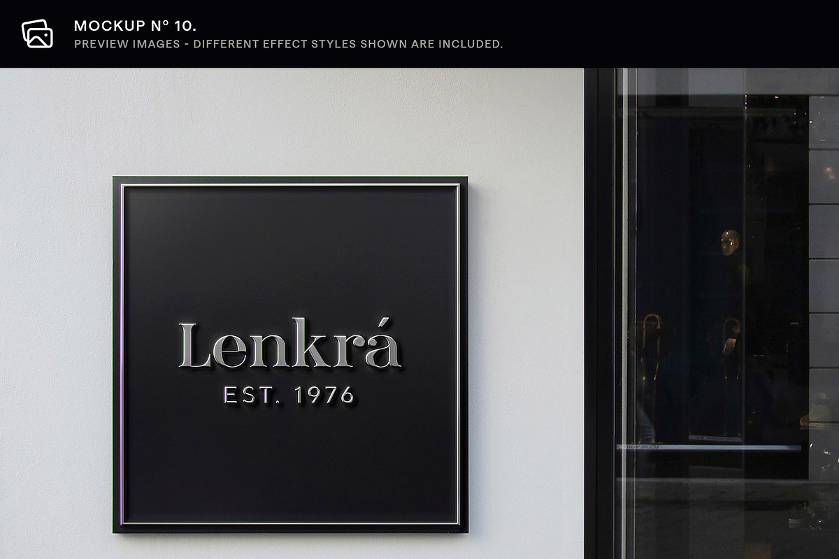 30 Signs & Facade Logo Mockups - V3, an Advertising Mockup by Asylab (Photo 17 of 38)