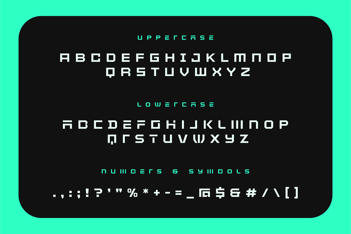 Hune-Blocky Sci-fi Logo Font, a Sans Serif Font by Ebad Designs (Photo 2 of 7)