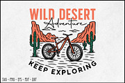 Wild Desert Adventure Bike SVG, an Object Graphic by BeeCraftR (Thumbnail 2 of 4)