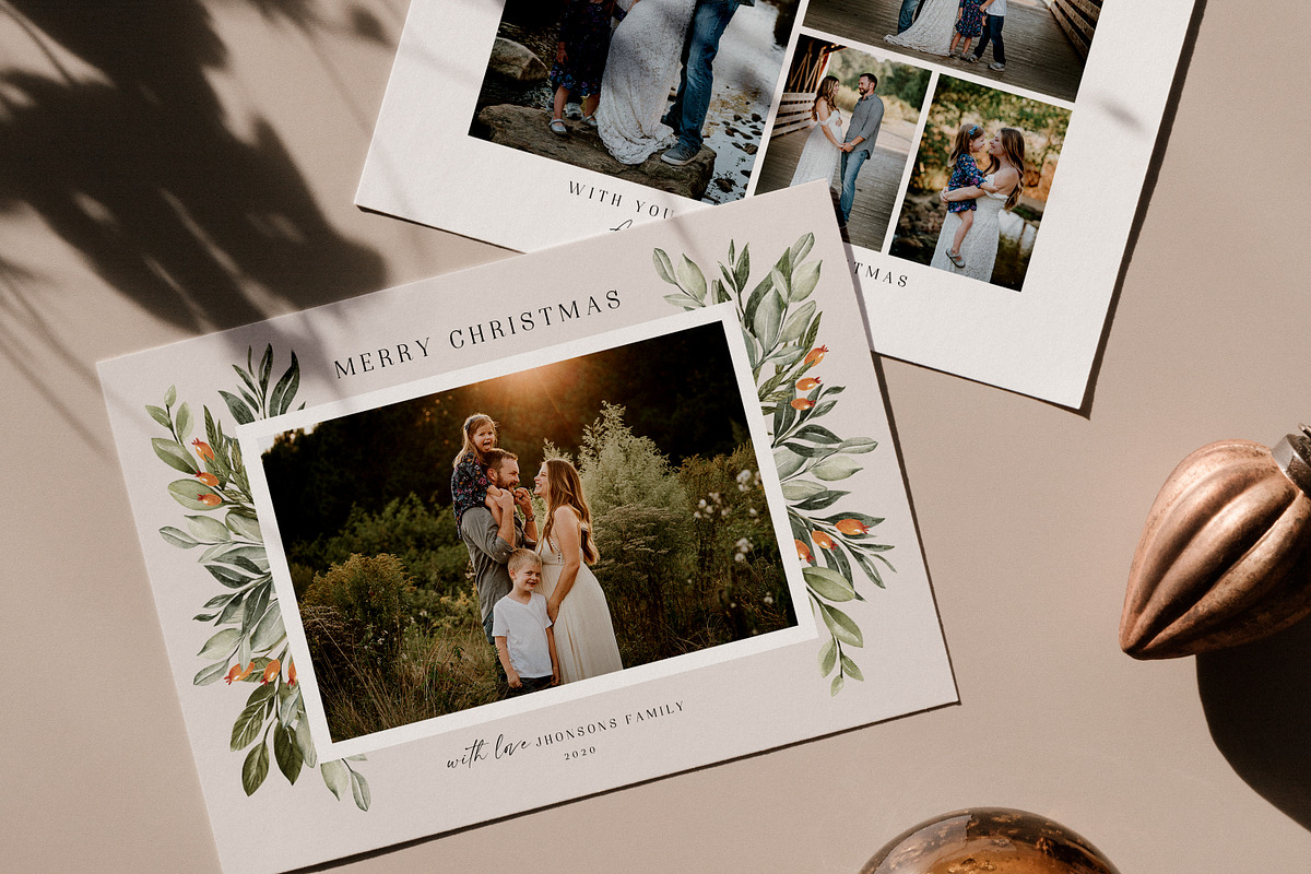 Christmas Card Template CD204, a Card Template by Salsal Design (Photo 1 of 4)