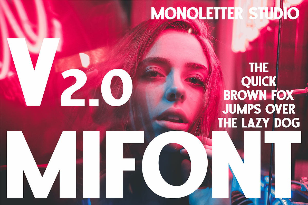 Mifont Party Live Music Font, a Sans Serif Font by Monoletter Studio (Photo 2 of 4)