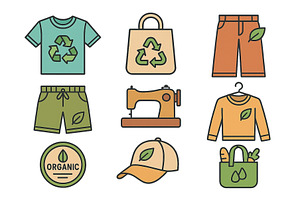 Eco-friendly clothing and, an Object Illustration by ZinetroN