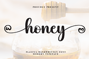 Honey | Script Font, a Handwritten Font by Scratchones (Thumbnail 1 of 9)