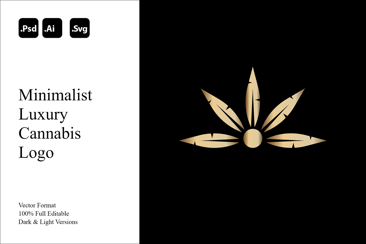 Minimalist Luxury Cannabis Logo, a Branding & Logo Template by Luxury Logos (Photo 1 of 4)