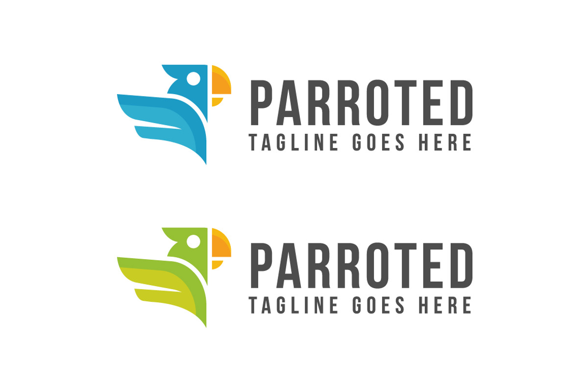 Parrot Logo Template, a Branding & Logo Template by emotions76 (Photo 3 of 3)