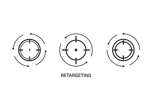 Set of target icons, a Technology Illustration by Vector Creator