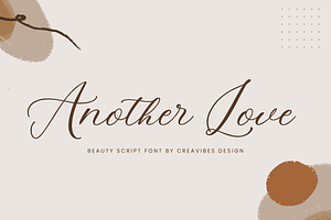 Another Love - Beautiful Script Font