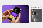 Holding iPhone 17 Pro Max Mockup, an iPhone Mockup by RamStudio2 (Thumbnail 9 of 11)