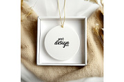 Ceramic Ornament Mockup, a Merchandise Mockup by EmpaviMockups (Thumbnail 6 of 6)