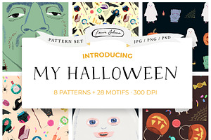 My Halloween: 8 Patterns, 28 motifs