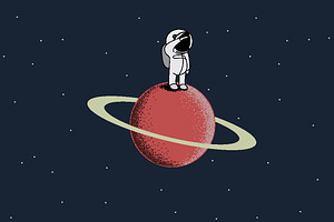 Spaceman On Saturn