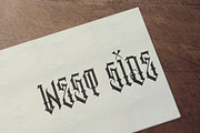 Ontario Sharp - Tattoo Style Font, a Handwritten Font by Moreno Art Company (Thumbnail 5 of 5)