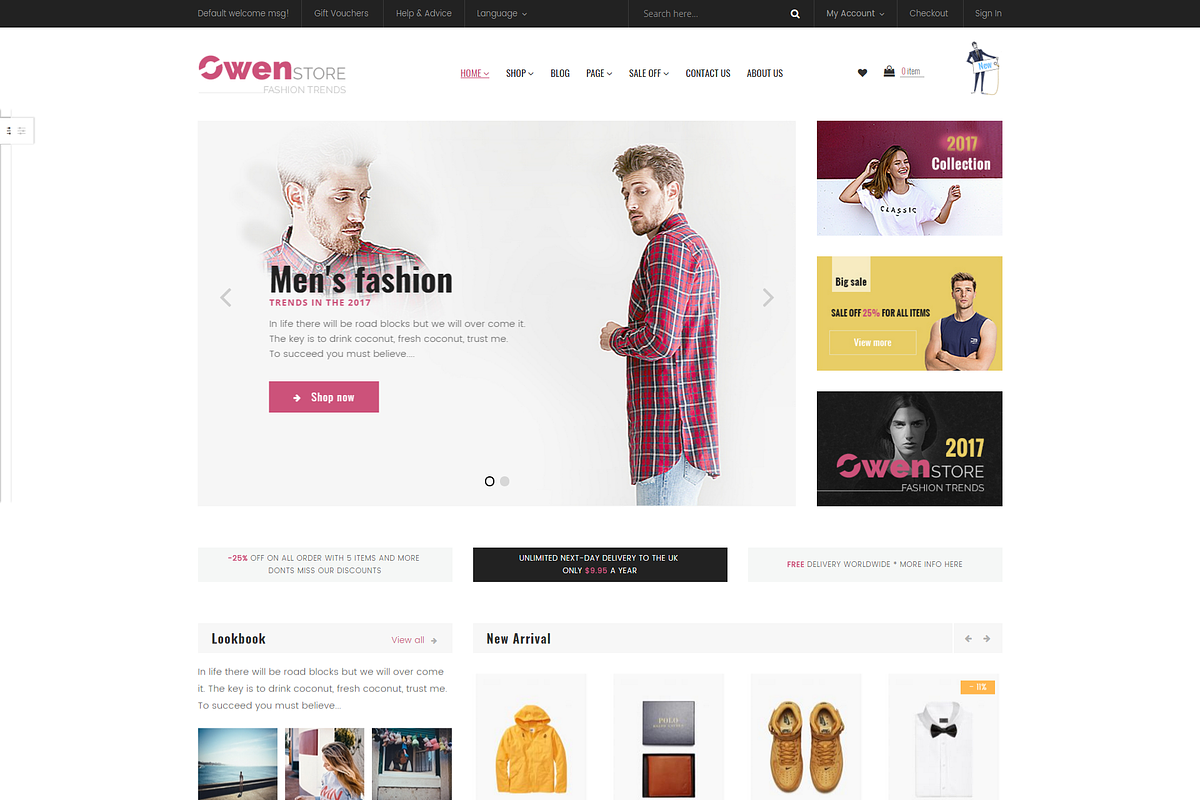 Magento Owen Fashion Theme, a Websites & App Template by Puzzthemes
